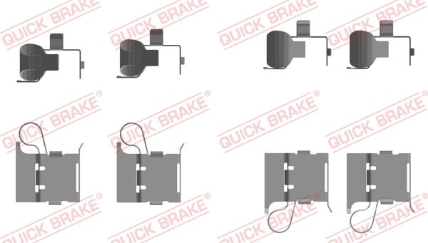 QUICK BRAKE Lisakomplekt, ketaspiduriklotsid 109-0097